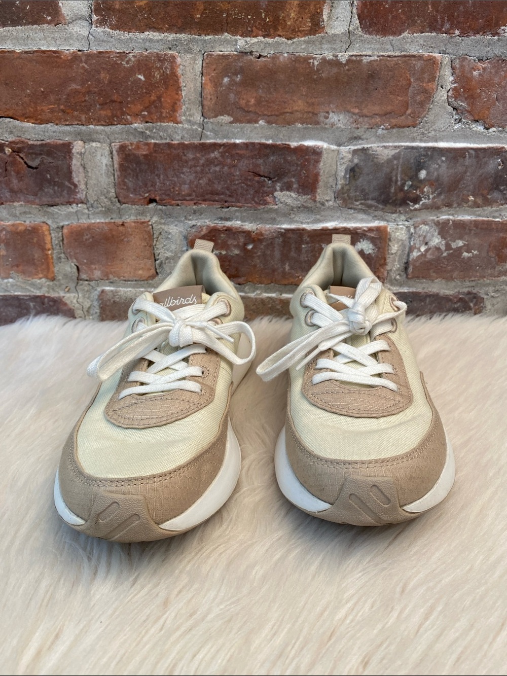 Allbirds Courier Stony Cream/Rugged Beige Sneakers, Size 8 - Picture 4 of 16